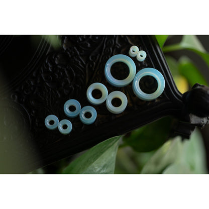 Tunnel Opalite Double Flared Plugs, Pair - 70 Knots