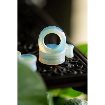 Tunnel Opalite Double Flared Plugs, Pair - 70 Knots