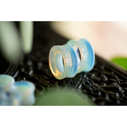 Tunnel Opalite Double Flared Plugs, Pair - 70 Knots