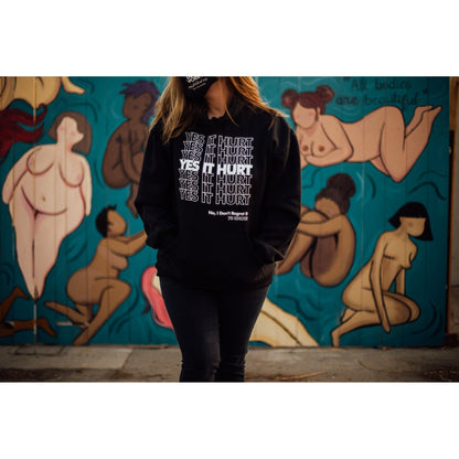 YES IT HURT.  NO I DON'T REGRET IT. Hooded Sweatshirt / Hoodie - S, M, L, XL, 2XL, 3XL - 70 Knots