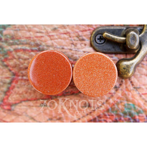 Goldstone Galaxy Double Flared Plugs, Pair - 70 Knots