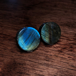 OOAK 25mm Labradorite Pair - OOAK WYSIWYG 2507 - 70 Knots