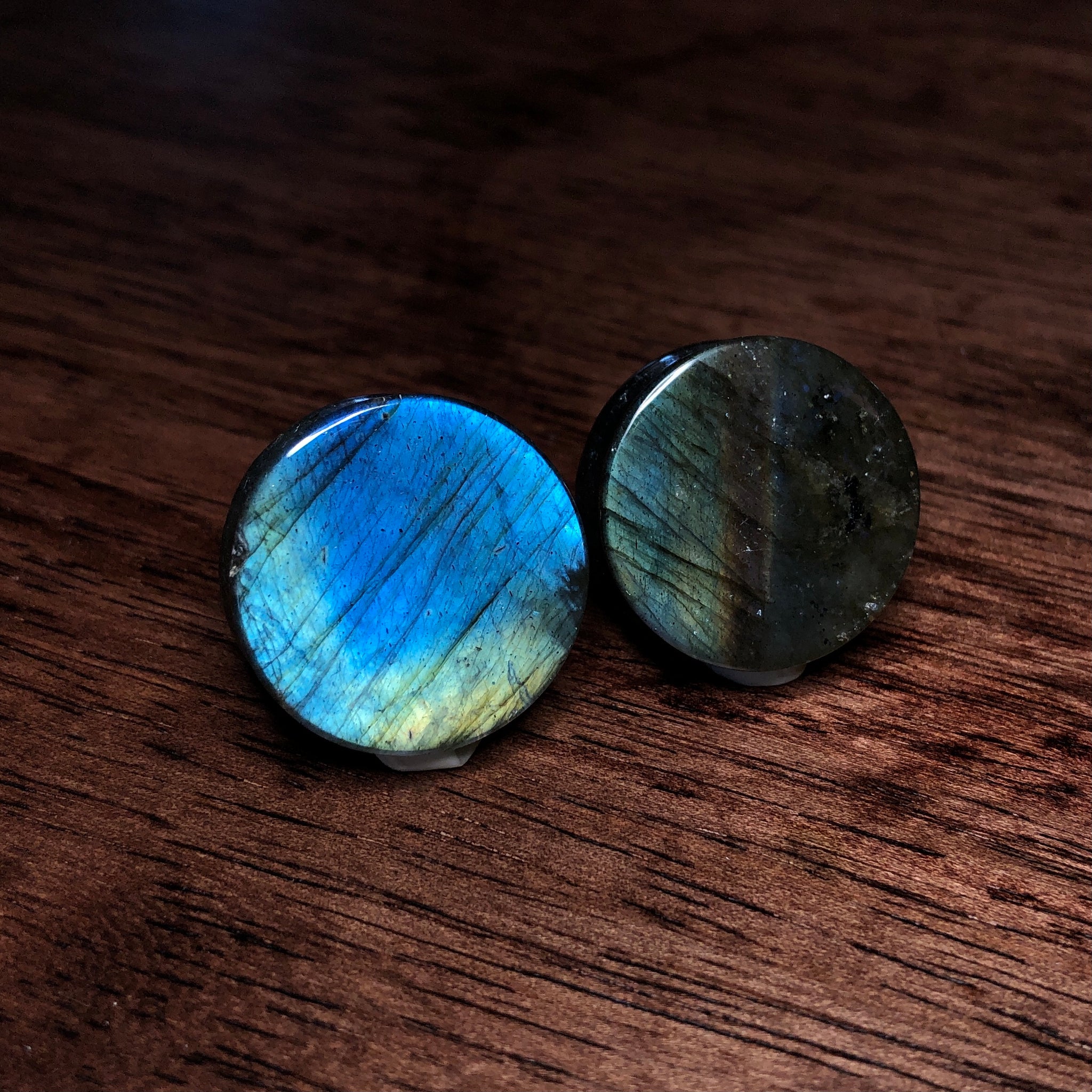 OOAK 25mm Labradorite Pair - OOAK WYSIWYG 2507 - 70 Knots