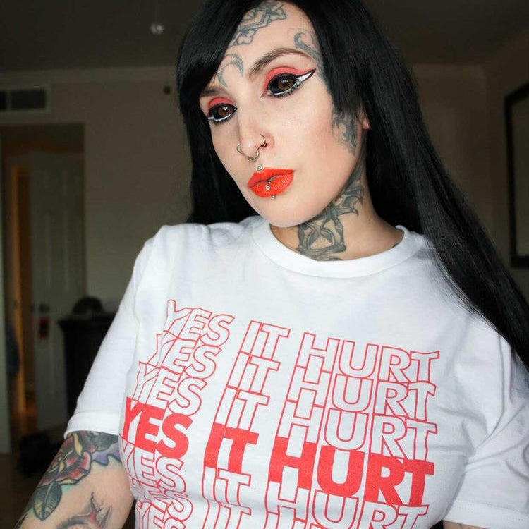 YES IT HURT. NO I DON'T REGRET IT. - 70 Knots Adult Shirt S, M, L, XL Triblend Super Soft Tee - 70 Knots