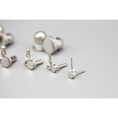 316L Stainless Steel Single Flared Plug Pair:  1mm to 10mm for Dead Stretching or Daily Wear - 70 Knots