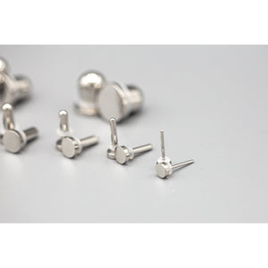 316L Stainless Steel Single Flared Plug Pair:  1mm to 10mm for Dead Stretching or Daily Wear - 70 Knots