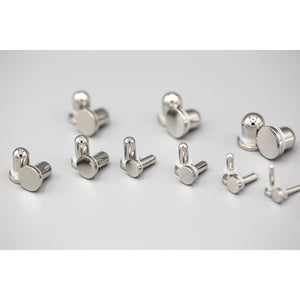 316L Stainless Steel Single Flared Plug Pair:  1mm to 10mm for Dead Stretching or Daily Wear - 70 Knots