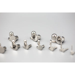 316L Stainless Steel Single Flared Plug Pair:  1mm to 10mm for Dead Stretching or Daily Wear - 70 Knots